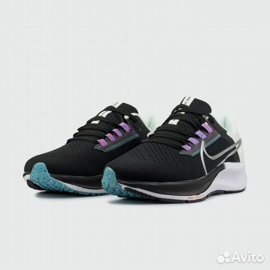 Кроссовки Nike Air Zoom Pegasus 38 Black Silver (арт. 23277)