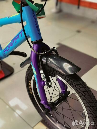 Детский велосипед format Kids 16 1ск бирюзовый