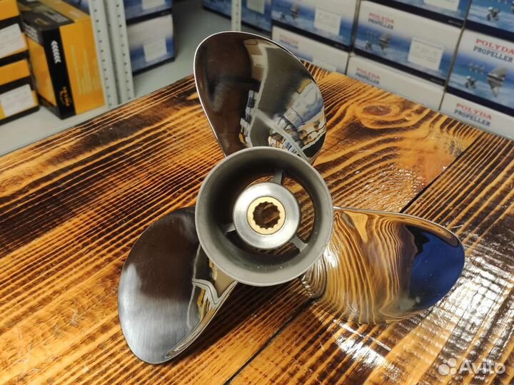 Гребной винт Tohatsu 9.9-20; 3х9-1/4х12, сталь