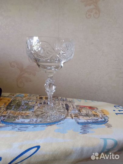 Ваза для конфет СССР хрустальная