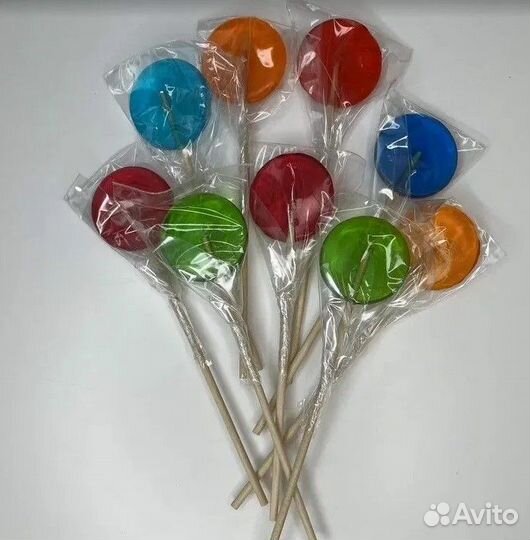 Леденцы на палочке без сахара Bonbon, 10шт