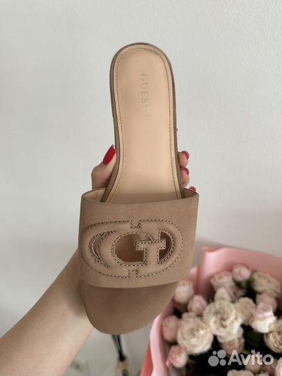 Шлепанцы Guess Tashia натуральная кожа