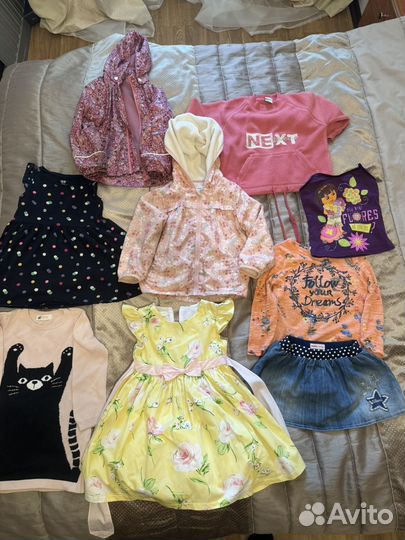 Детские вещи для девочки 98 104 пакетом