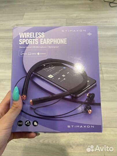 Новые беспроводные наушники спортивные