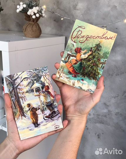 Картина миниатюра открытка-магнит