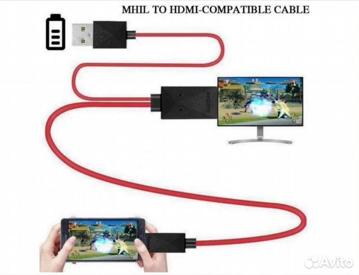 Hdtv кабель для айфона для телевизора и монитора