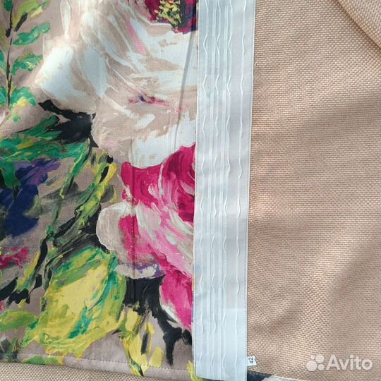 Плотные шторы акварель 4(2+2)м высота регулируется