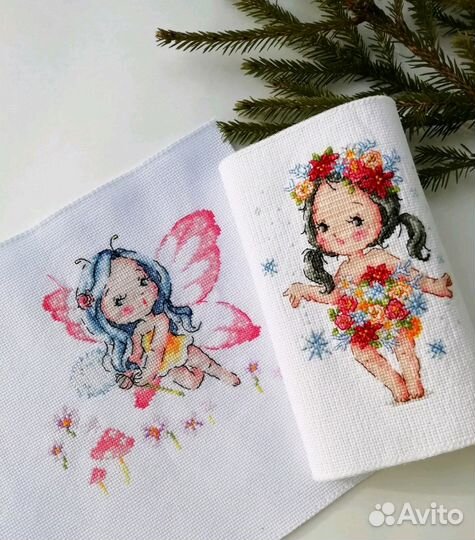 Картина детская метрика вышивка