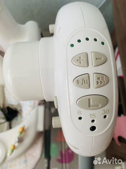 Детская электронная качель со съемным шезлонгом