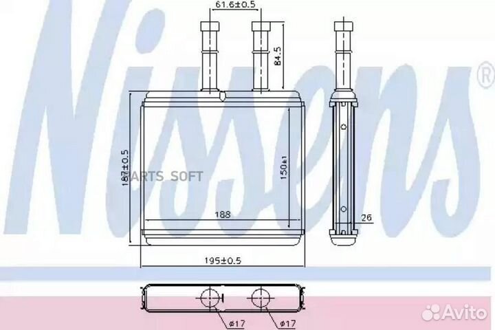 Радиатор отопителя chevrolet aveo (2003) 1.2