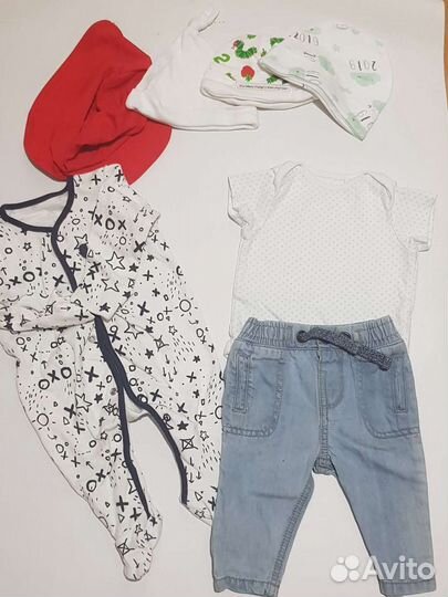 Пакет фирменных вещей на мальчика 0/3мес