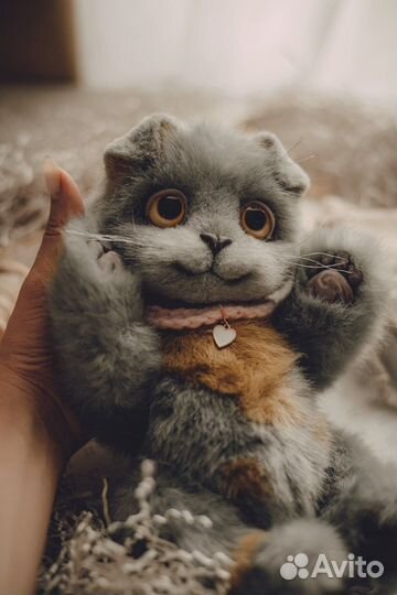 Котенок игрушка ручной работы