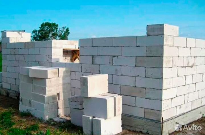 Газобетонные блоки коттедж D-500 600-300-150 мм