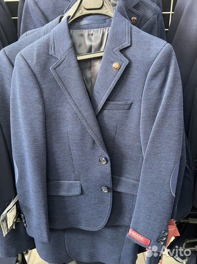 Пиджак р.128 для мальчика+ рубашка