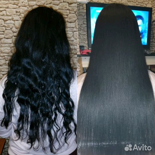 Кератиновое выпрямление волос