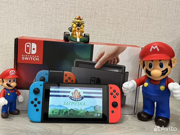 Nintendo Switch с коробкой Прошитая Чипом