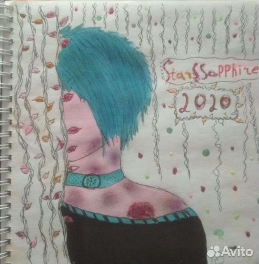 Скетчбук с рисунками