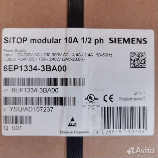 Болоки питания Siemens sitop modular