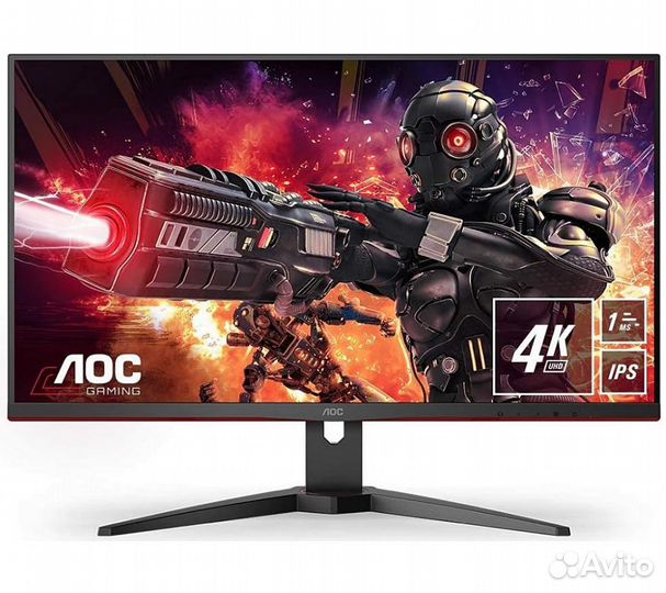 Монитор AOC 28'' U28G2AE, черный/красный