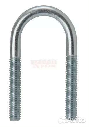 Болт U-образный без гаек оцинкованный
