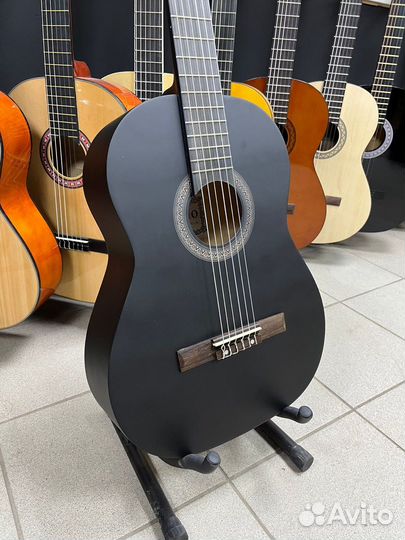 Классическая гитара Черная Матовая Новая
