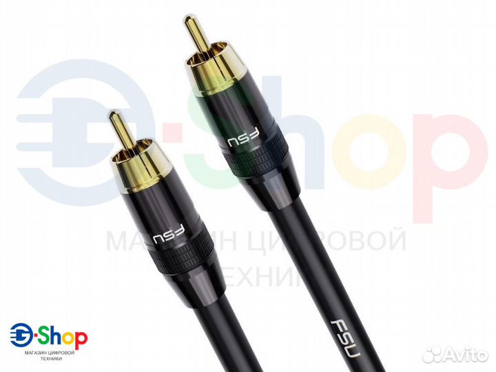 Коаксиальный кабель Duplink RCA-RCA 1/2/3 метра