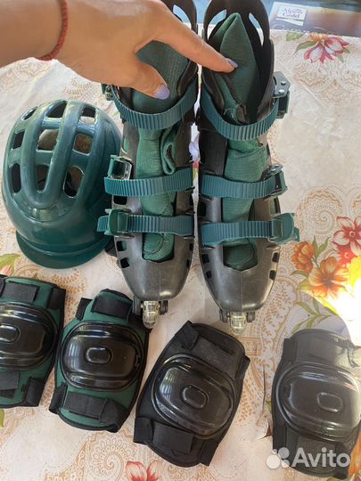 Роликовые коньки 2 пары