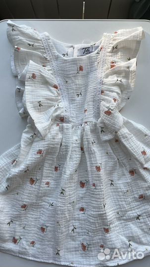 Платье для девочки 110-116 муслин
