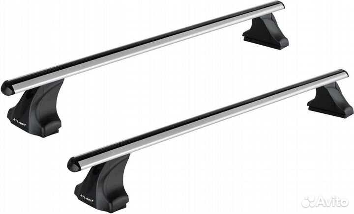 Багажник Atlant на крышу Renault Kaptur, Аэро дуги