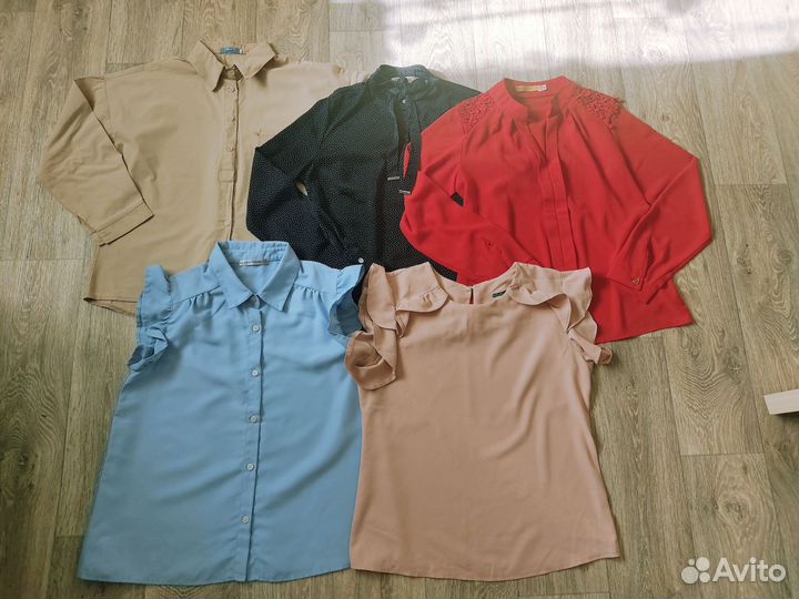 Женские рубашки и блузки пакетом 42 44