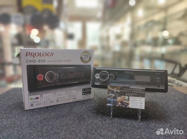 Prology CMD-310 магнитола 1din процессорная