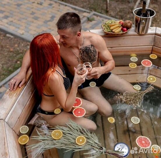 Уличная баня. Банный чан/Купель