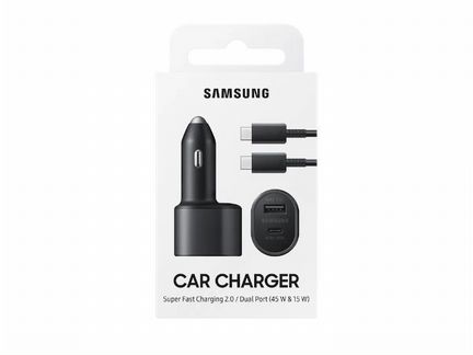 Зарядка в прикуриватель Samsung 45w+15w