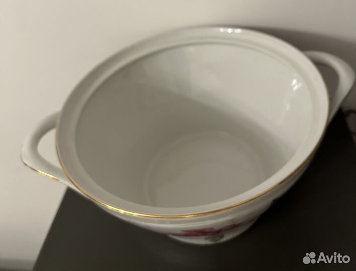 Супница роза, Польша 70 х годов