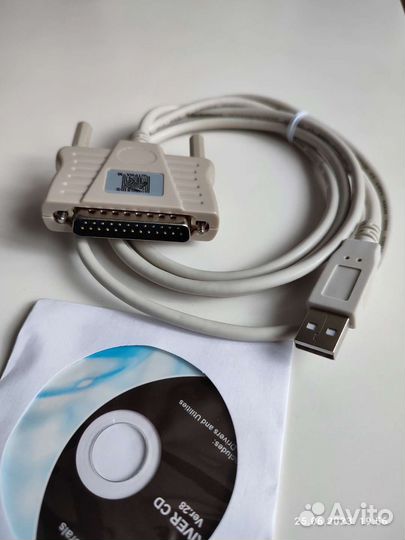 Кабель LPT-USB (LPT/DB25 - папа)