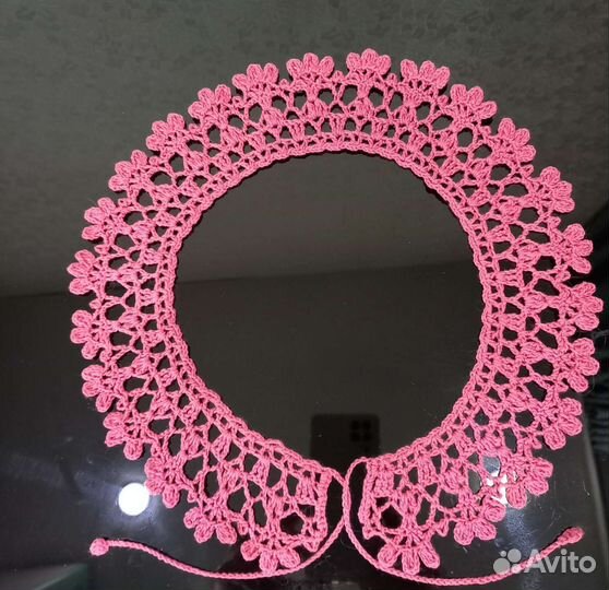 Кружевной воротник вязаный ручная работа
