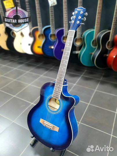 Акустическая гитара Новая Синяя