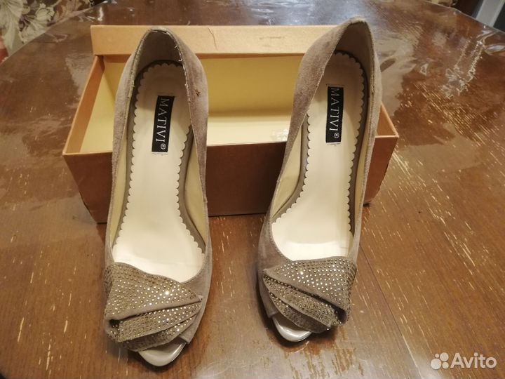 Туфли замшевые 38размер