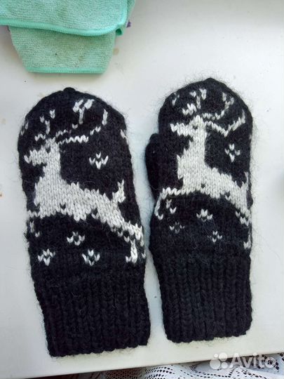 Варежки ручной работы
