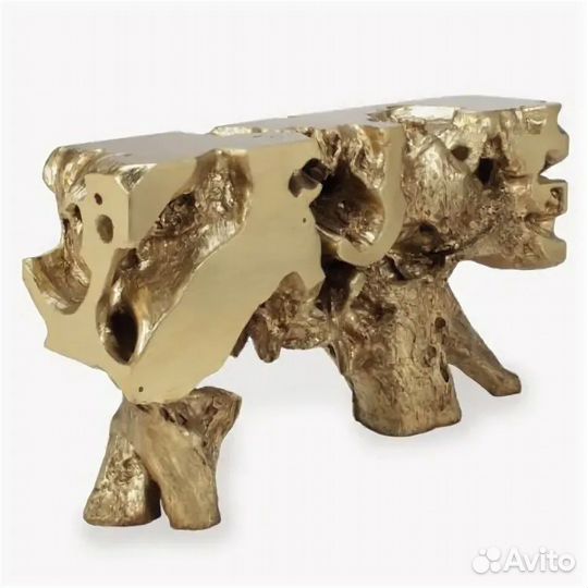 Консоль sequoia gold console table