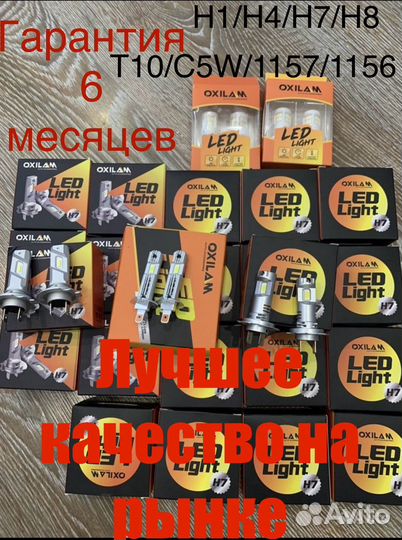 Сетодиодные лампы H1,H4,H7 для авто