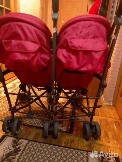 Прогулочная коляска для двойни бу