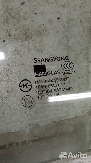 Стекло левое переднее SsangYong Rexton