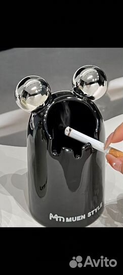 Пепельница, чёрная