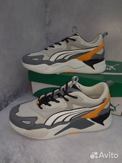 Кроссовки Puma мужские серые желтые белые