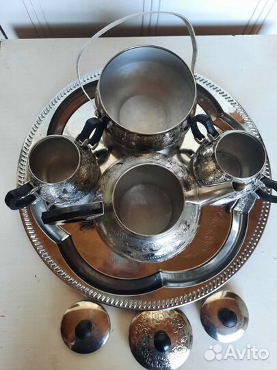 Чайный набор СССР на подносе