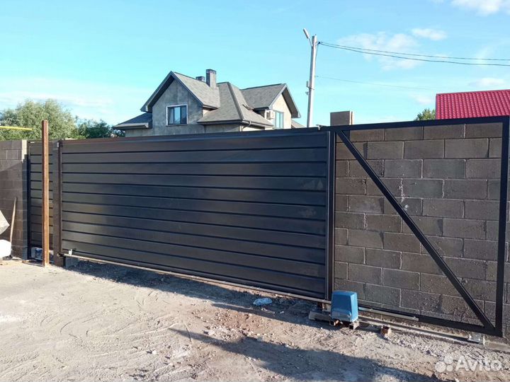 Монтаж ворот, автоматики, шлагбаумов