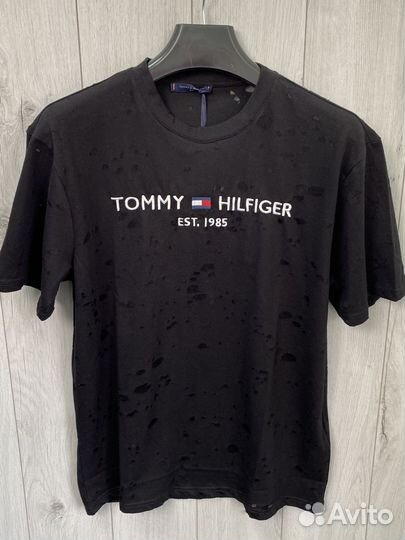 Футболка Tommy Hilfiger premium с потертостями