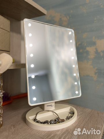 Зеркало с подсветкой настольное