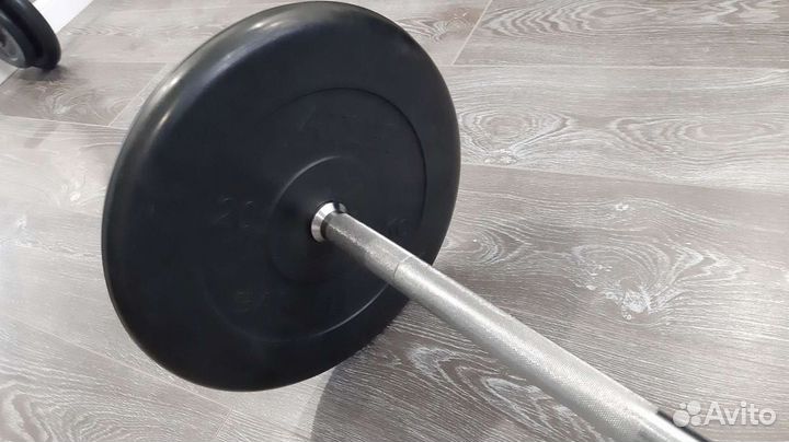 Гриф с блинами